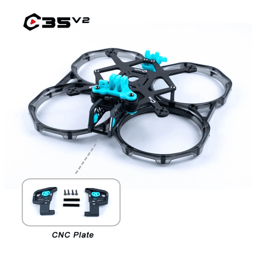 AXIS FLYING Frame AxisFlying CineON C35 V2 Cinewhoop 3.5" Micro Frame Kit - Clear Gray Prop Guard