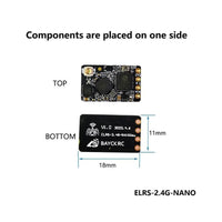 BAYCKRC RC RX BayckRC ELRS 2.4GHz Receiver - T Antenna