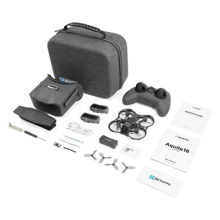 BETAFPV Quad (PRE-ORDER) BetaFPV RTF Aquila16 FPV Analog Kit - Aquila16, Goggles, Transmitter, Batteries, Charger & Case