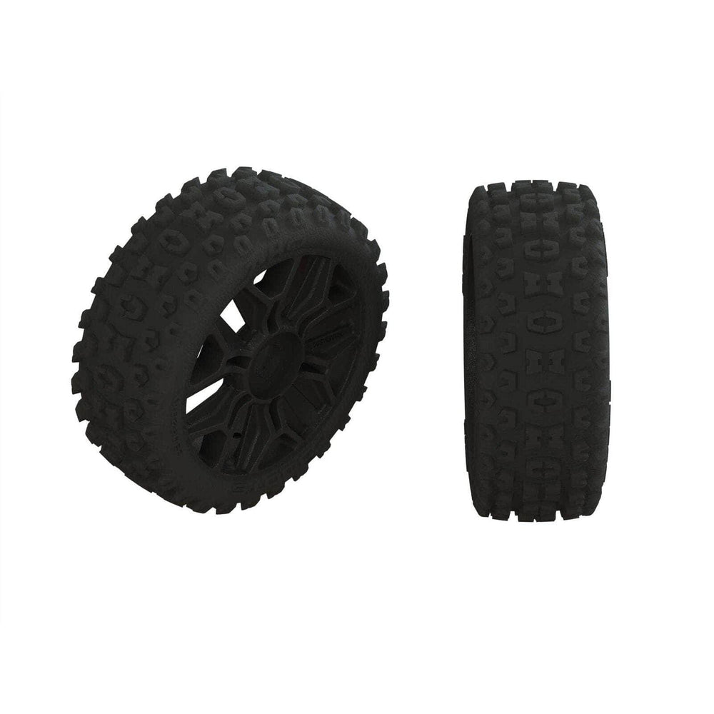 Caloosa Trains And Hobbies ARRMA Parts & Accessories ARA550057, Arrma 2HO Pre-Mounted Tires (2)