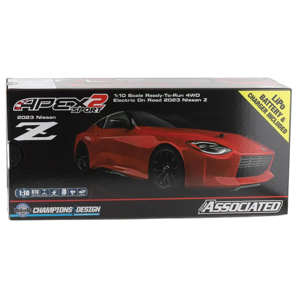 Caloosa Trains And Hobbies R/C Electric Touring Car ASC30128C, Team Associated Apex2 Nissan Z Sport RTR 1/10 Electric 4WD Touring Car Combo w/2.4GHz Radio, Battery & Charger