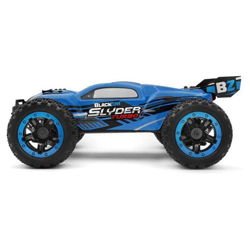 Caloosa Trains And Hobbies RC Short Course 4WD Blue BlackZon Slyder Short Course Truck (ST) Turbo 1/16 4WD RTR 2S Brushless