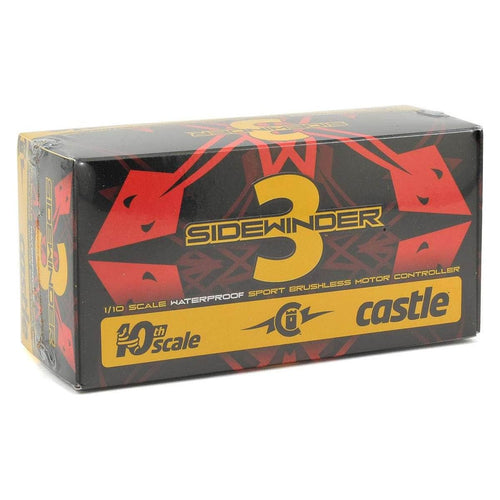 Caloosa Trains And Hobbies Castle Creations Parts & Accessories CSE010-0115-00, Castle Creations Sidewinder 3 Waterproof 1/10 Sport ESC