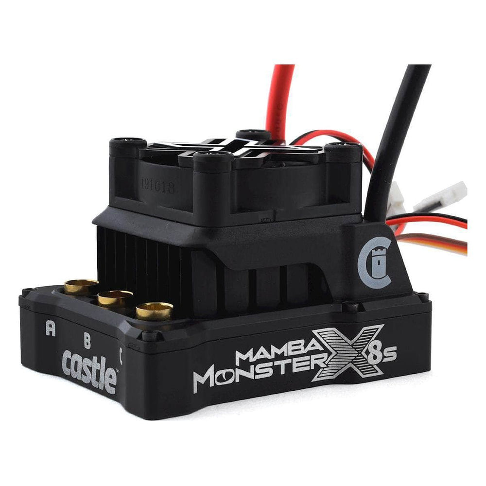 Caloosa Trains And Hobbies Castle Creations Parts & Accessories CSE010-0165-00, Castle Creations Mamba Monster X 8S 1/6 Brushless ESC