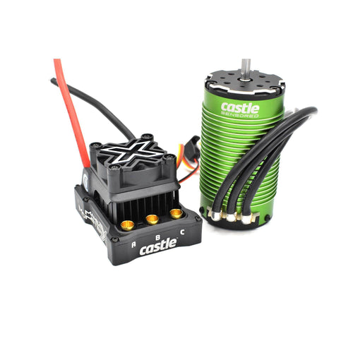 Caloosa Trains And Hobbies Castle Creations Parts & Accessories CSE010016502, Castle Creations Mamba Monster X 8S 1/6 ESC/Motor Combo w/1717 Sensored Motor (1650kV)