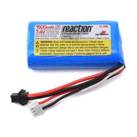 Caloosa Trains And Hobbies RC Battery DYNB0110, Dynamite Jet Jam Pool Racer 2S Li-Ion Battery (7.4V/1500mAh)