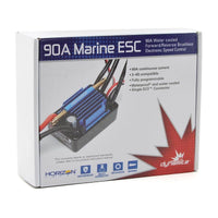 Caloosa Trains And Hobbies RC Boat Parts & Accessories DYNM3870, Dynamite 90A Brushless Waterproof Marine ESC (2-4S)