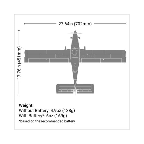 Caloosa Trains And Hobbies RC Airplane EFLU16450, E-flite UMX Air Tractor BNF Basic Electric Airplane (702mm) w/AS3X & SAFE