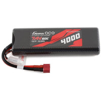 Caloosa Trains And Hobbies Gens Ace Batteries & Chargers GEA40002S60D8, Gens Ace 2s LiPo Battery 60C (7.4V/4000mAh) w/T-Style Connector