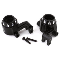 Caloosa Trains And Hobbies Hot Racing Parts & Accessories HRAMXX2101, Hot Racing Traxxas Maxx Aluminum Steering Blocks (Black) (2)