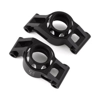 Caloosa Trains And Hobbies Hot Racing Parts & Accessories HRAMXX2201, Hot Racing Traxxas Maxx Aluminum Rear Hubs Stub Axle Carriers (Black) (2)