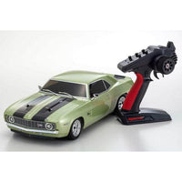 Caloosa Trains And Hobbies R/C On-Road Car KYO34418T2, Kyosho Fazer Mk2 FZ02 1969 Chevy Camaro Z/28 ReadySet (Frost Green) w/Syncro KT-231P 2.4GHz Radio - RTR