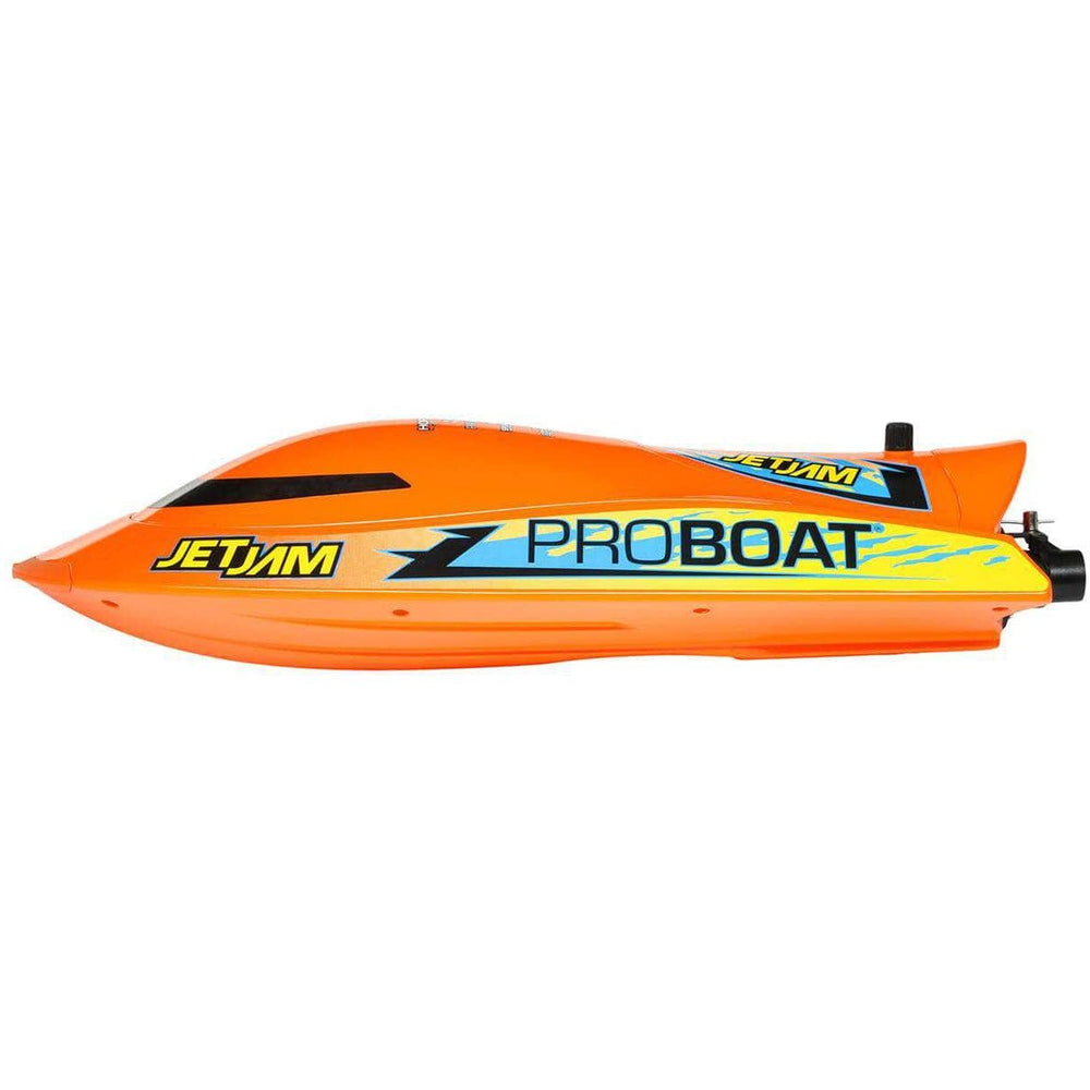 Caloosa Trains And Hobbies R/C Boat PRB08031V2T1, Pro Boat Jet Jam V2 12" Self-Righting Brushed RTR Pool Race Boat (Orange) w/2.4GHz Radio, Battery & Charger