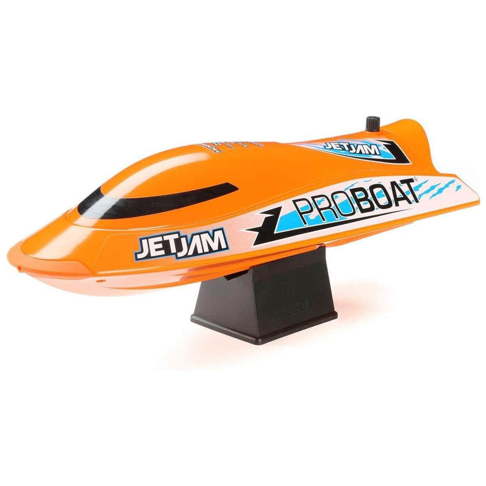 Caloosa Trains And Hobbies R/C Boat PRB08031V2T1, Pro Boat Jet Jam V2 12" Self-Righting Brushed RTR Pool Race Boat (Orange) w/2.4GHz Radio, Battery & Charger