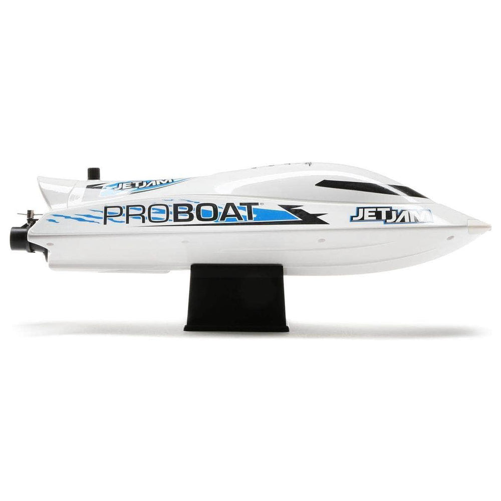 Caloosa Trains And Hobbies R/C Boat PRB08031V2T2, Pro Boat Jet Jam V2 12" Self-Righting Brushed RTR Pool Race Boat (White) w/2.4GHz Radio, Battery & Charger