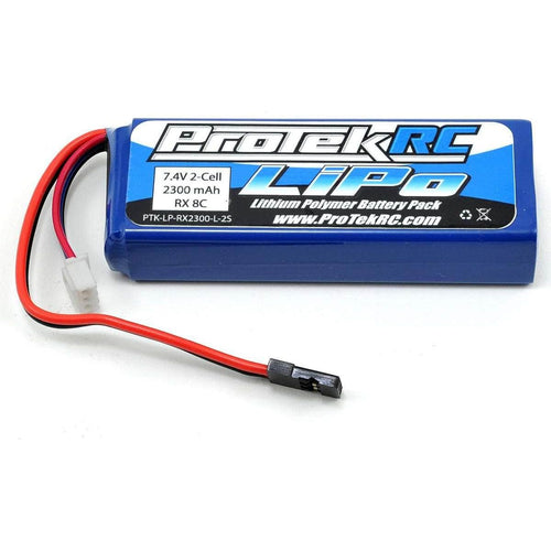 Caloosa Trains And Hobbies Parts & Accessories PTK-5196, ProTek RC LiPo Receiver Battery Pack (7.4V/2300mAh) (Mugen/AE/8ight-X)