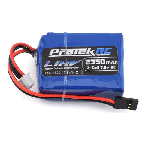 Caloosa Trains And Hobbies Parts & Accessories PTK-5500, ProTek RC HV LiPo Receiver Battery Pack (HB/TLR 8IGHT) (7.6V/2350mAh)