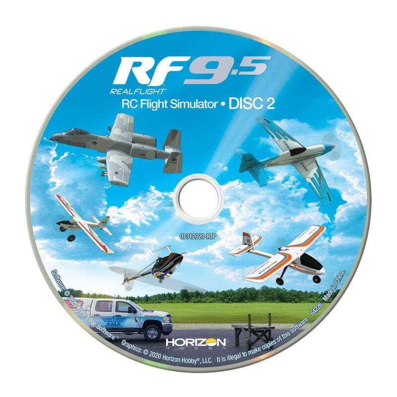 Caloosa Trains And Hobbies Software RealFlight 9.5 Flight Simulator, Software Only, RFL1201