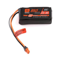 Caloosa Trains And Hobbies Spektrum Batteries & Chargers SPMX8503S30, Spektrum RC 3S Smart G2 LiPo 30C Battery Pack w/IC2 Connector (11.1V/850mAh)