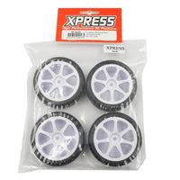 Caloosa Trains And Hobbies Xpress R/C Parts & Accessories XP-40235, XPRESS Competition 36x Spoked Radial Pre-Glued Wheel Set For 1/10 Touring