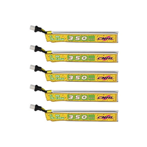 CNHL Battery CNHL SpeedyPizza 3.8V 1S  350mAh 75C LiHV Battery 5 Pack - BT2.0