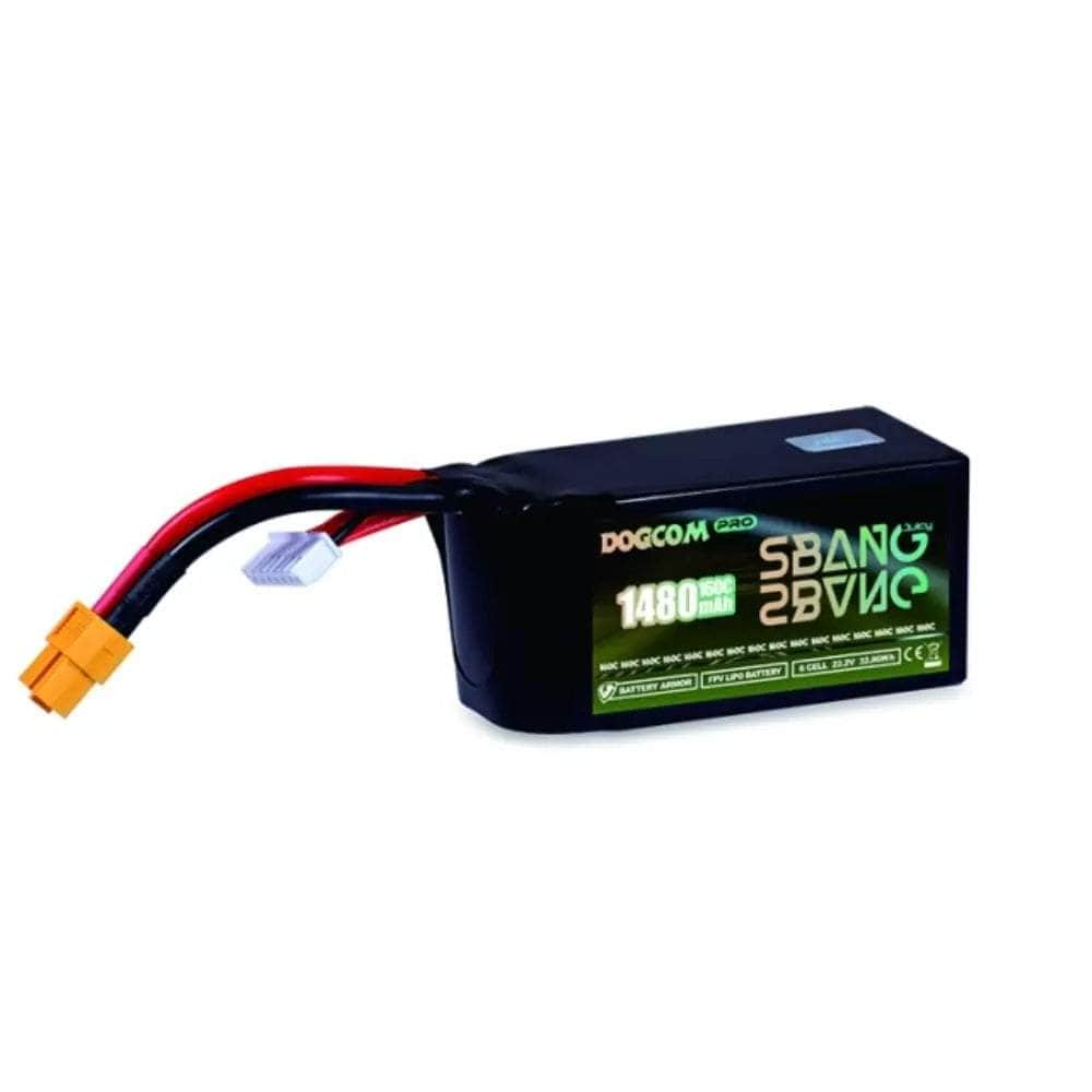 DOGCOM Battery DogCom SBang V2 22.2V 6S 1480mAh 160C LiPo Battery - XT60