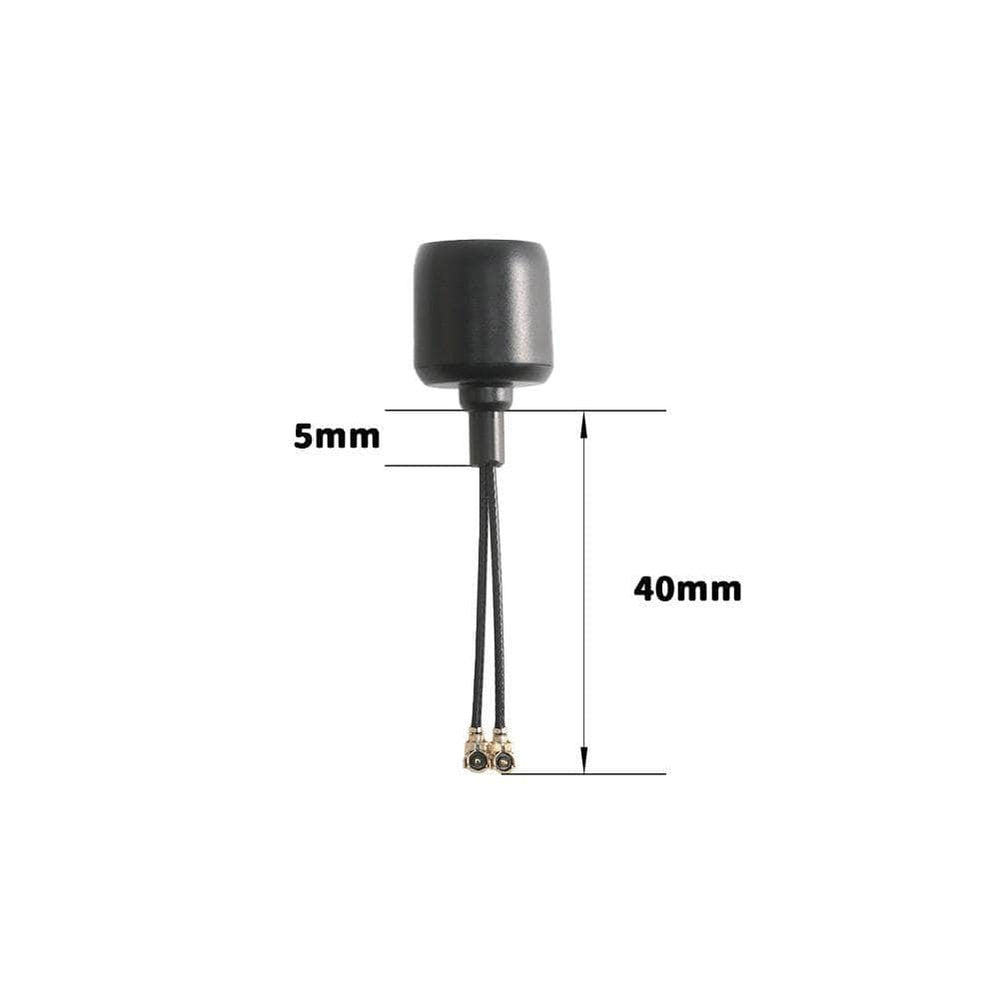 FLYFISH Antenna FlyFishRC Osprey Dual Band Antenna 5.8GHz / 2.4GHz U.FL Antenna for DJI O3 Air Unit - Black - Choose Version