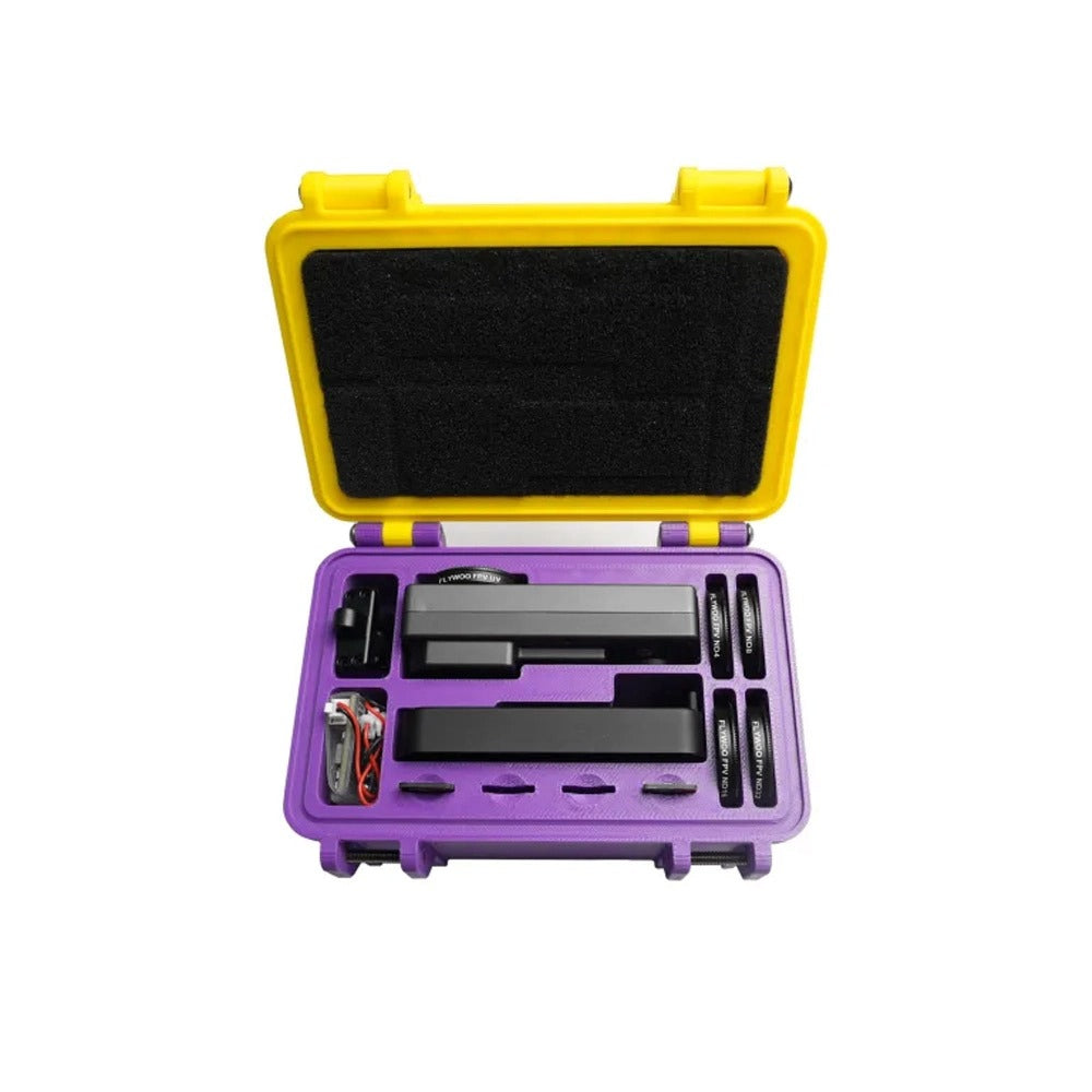 Flywoo 3D Printed Storage Box for Flywoo Naked GoPro 2.0/2.1 - Yellow/Purple