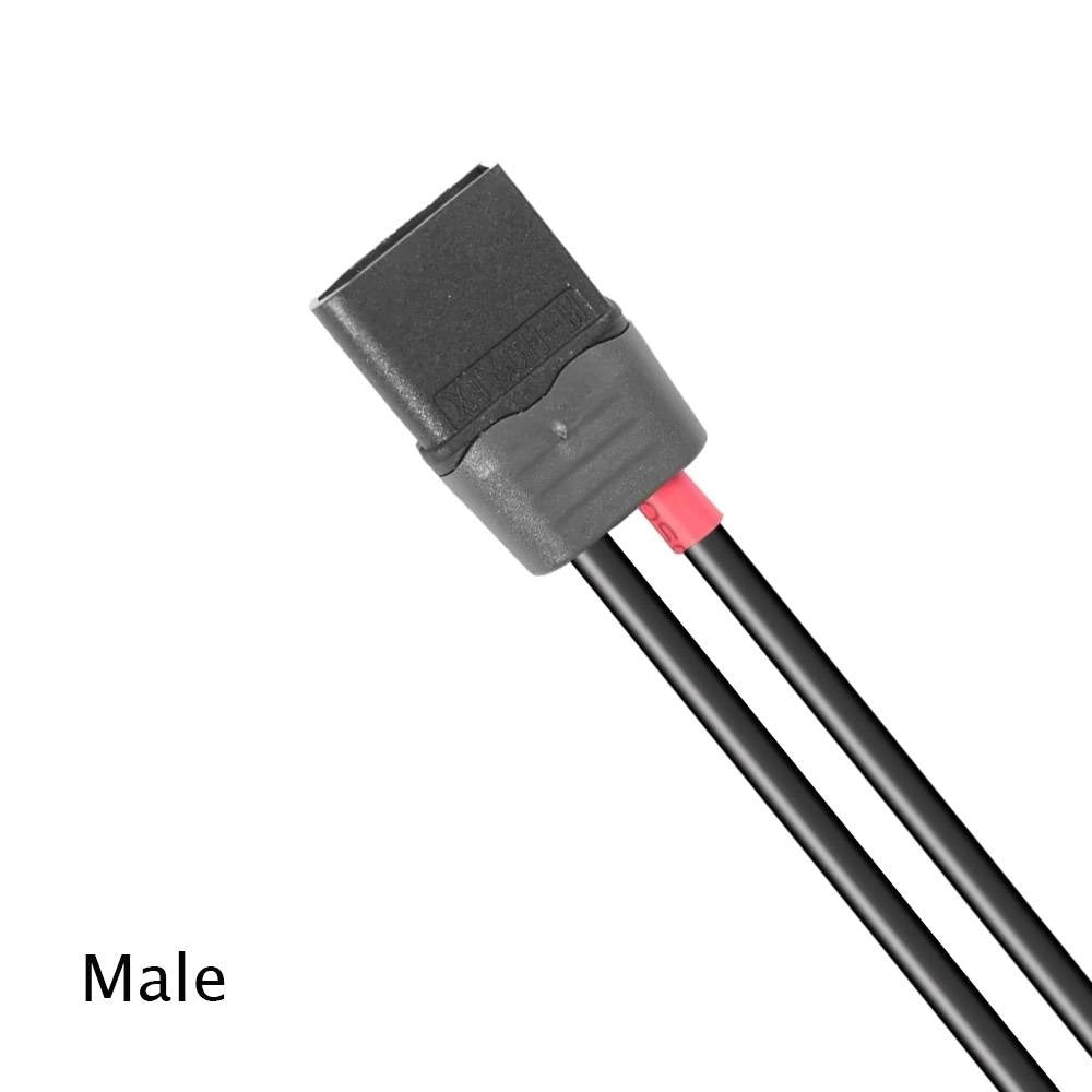 Flywoo XT60H 14AWG Black Pigtail (2pcs) - Male/Female