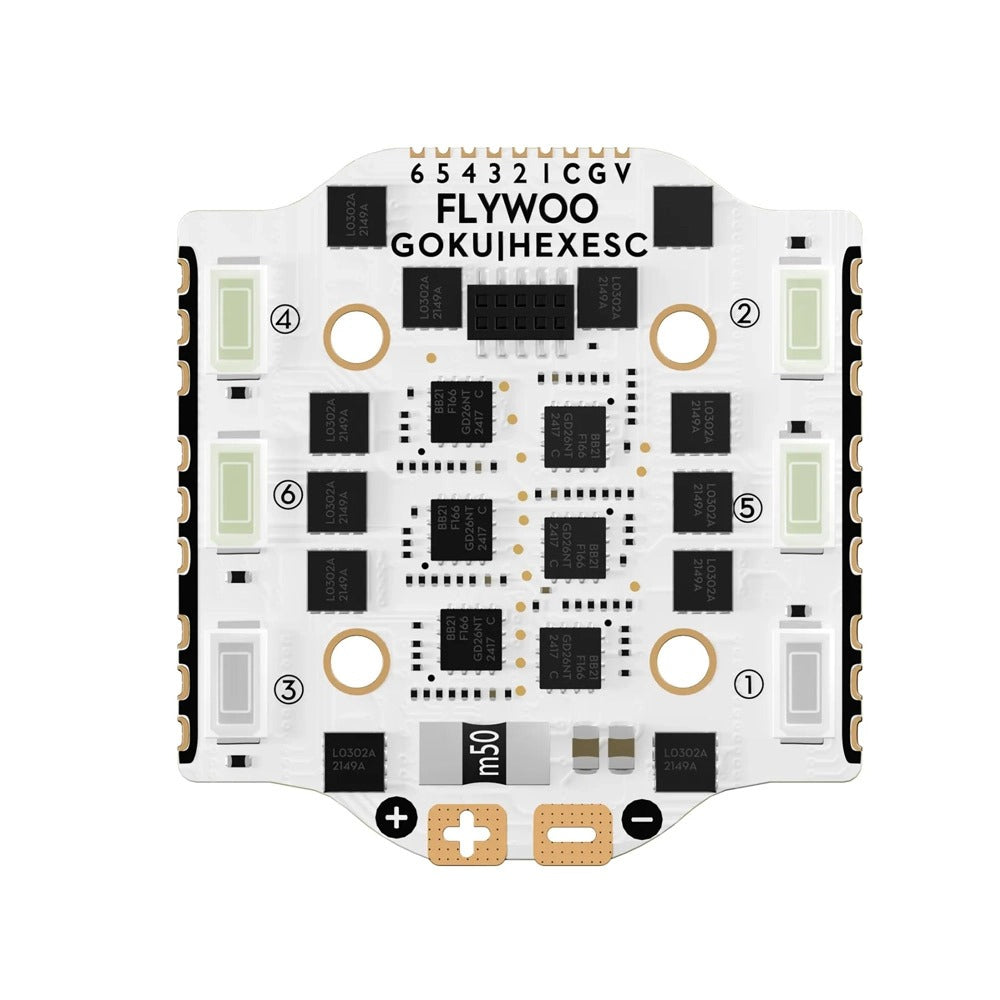 Flywoo GOKU HEX V3 20A 2-4S  6-in-1 BLHeli_S ESC w/ LED - 16x16