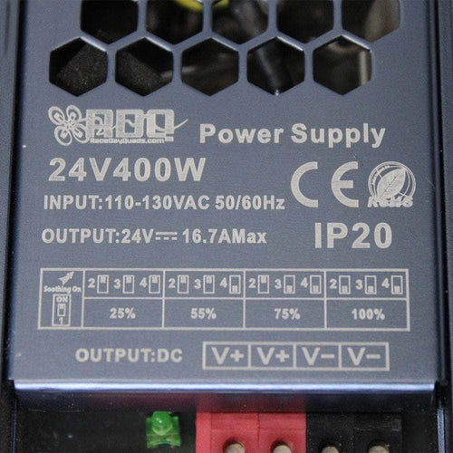 FPVELITE Charger ACC RDQ Power Supply v2 - 400W/16.7A/24V -Updated Plug and Play for ISDT Chargers and Others