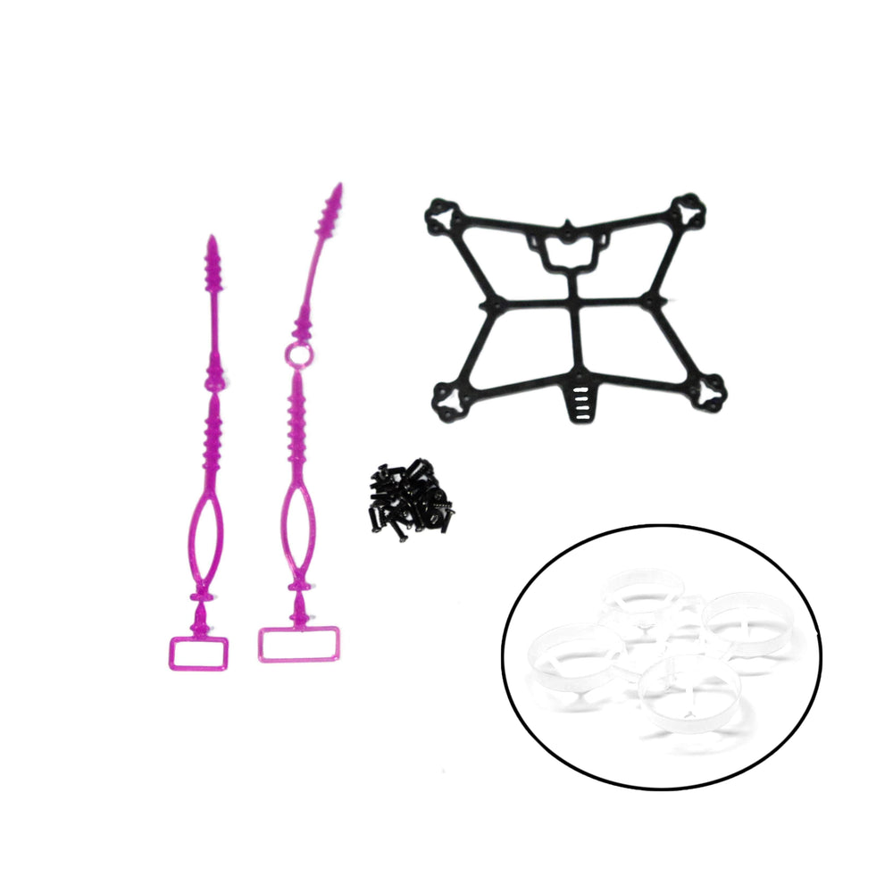 FRACTALENGINEERING Frame Fractal Engineering Fractal 65 Micro/Whoop Frame Kit - Lite Kit + Mob6 Clear