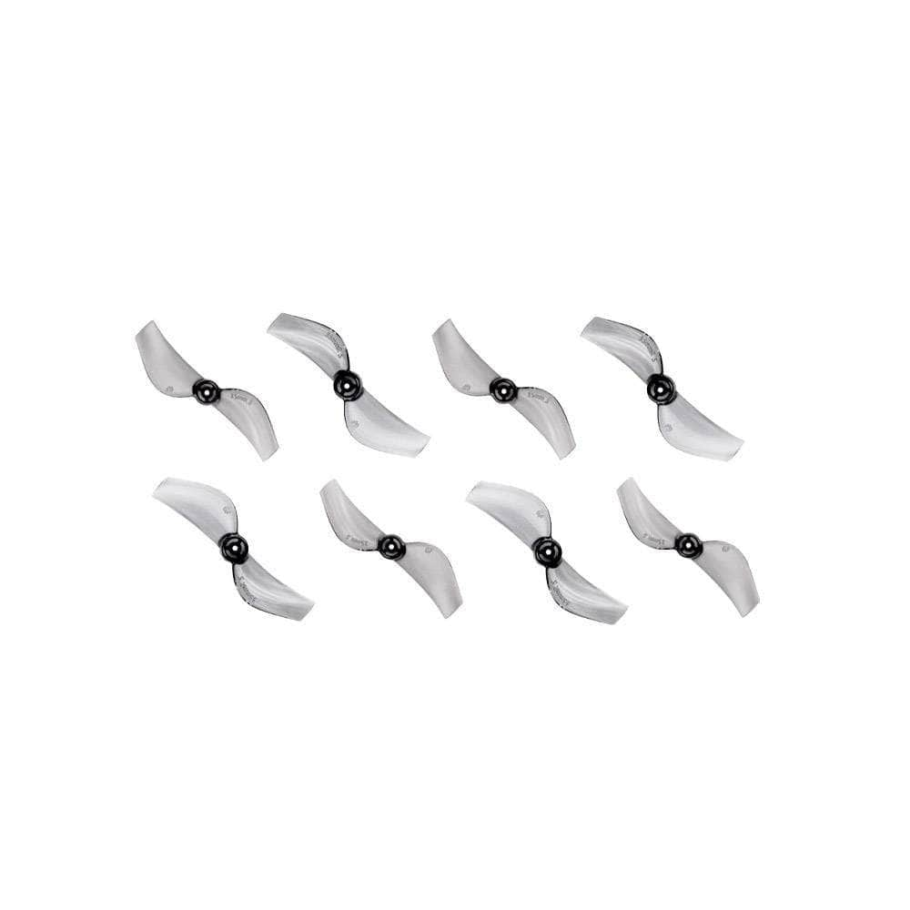 GEMFAN Prop Clear Gray Gemfan 35MMS 2-Blade Propeller (Set of 8) - 1mm Shaft