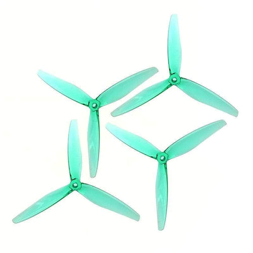 GEMFAN Prop Clear Green Gemfan Hurricane 6045 Durable Tri-Blade 6″ Prop 4 Pack – Choose Your Color