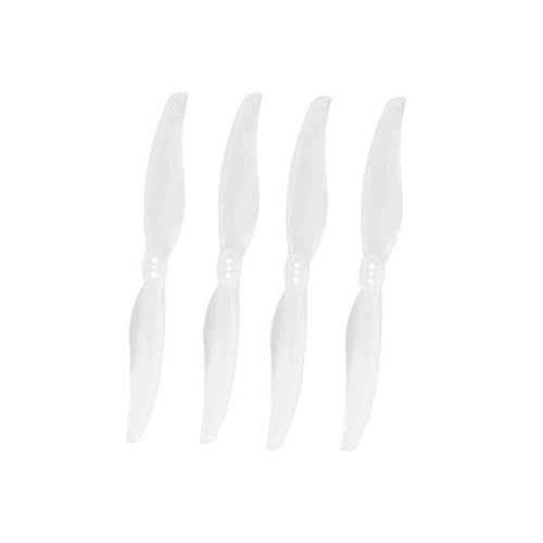 GEMFAN Prop Milk White Gemfan Long Range 5126-2 Durable Bi-Blade 5" Prop 4 Pack 1.5mm T-Mount - Choose Your Color