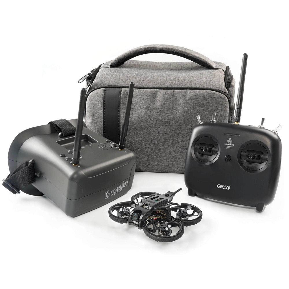 GEPRC Quad RTF Drone TinyGO 4K FPV Whoop Analog Kit w/ Goggles, ELRS Radio Transmitter, Case & Drone