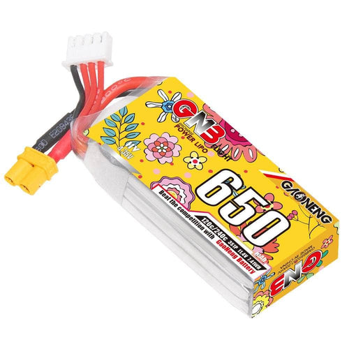 GNB Battery Gaoneng GNB 11.4V 3S 650mAh 120C LiHV Micro Battery - XT30