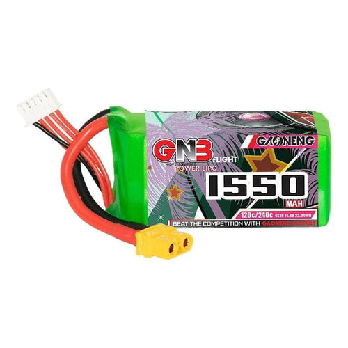 GNB Battery Gaoneng GNB 14.8V 4S 1550mAh 120C LiPo Battery - XT60