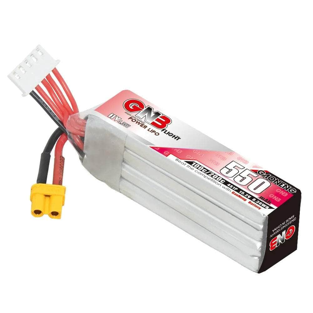 GNB Battery Gaoneng GNB 15.2V 4S 550mAh 100C LiHV Micro Battery (Long Type) - XT30