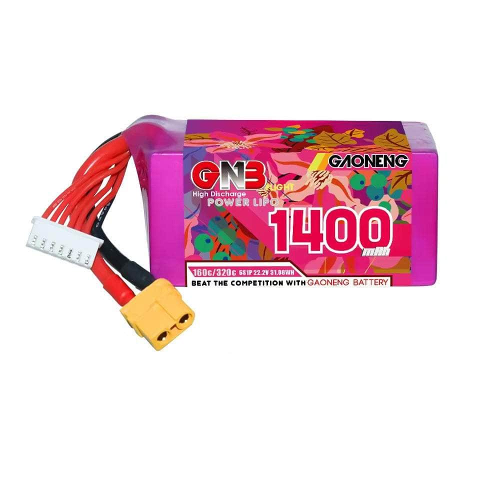 GNB Battery Gaoneng GNB 22.2V 6S 1400mAh 160C LiPo Battery - XT60