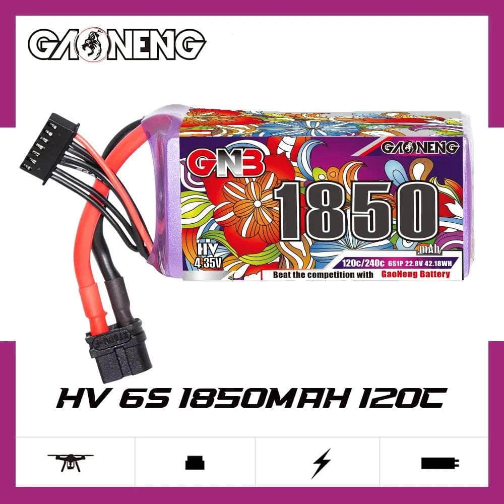 GNB Battery Gaoneng GNB 22.8V 6S 1850mAh 120C LiHV Battery - XT60