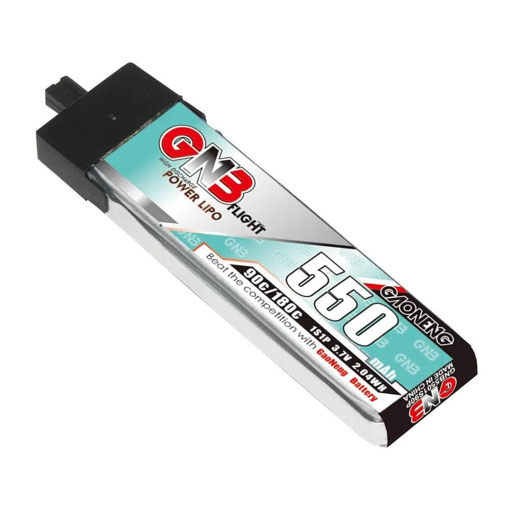 GNB Battery Gaoneng GNB 3.7V 1S 550mAh 90C LiPo Whoop/Micro Battery w/ Plastic Head - A30