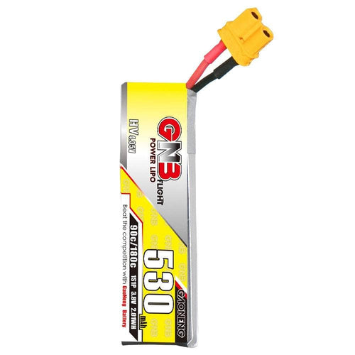 GNB Battery Gaoneng GNB 3.8V 1S 530mAh 90C LiHV Whoop/Micro Battery - XT30