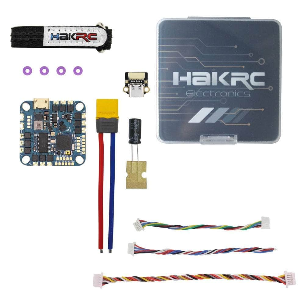 HAKRC AIO FC HakRC F4126 F411 2-5S AIO Whoop/Toothpick Flight Controller (w/ 20A 8Bit 4in1 ESC)