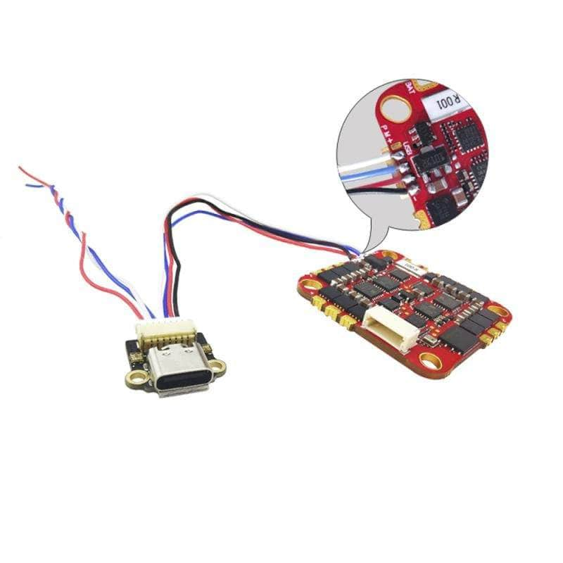 HAKRC AIO FC HAKRC F722 2-6S AIO Whoop/Toothpick Flight Controller w/ 8Bit 40A ESC & External USB Board