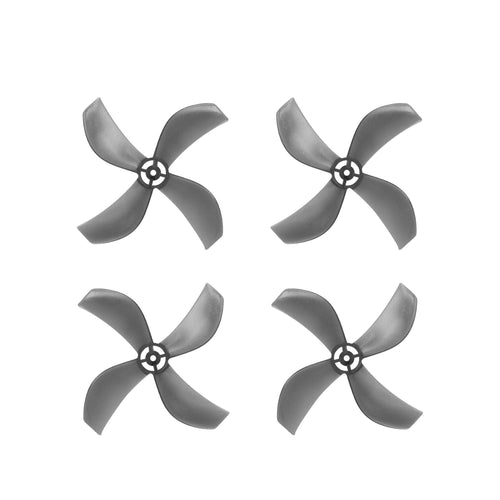 NewBeeDrone Drone Propellers Black NewBeeDrone Azi (Quad Blade) Micro Propellers 31mm -1.0mm Shaft (Set of 4)