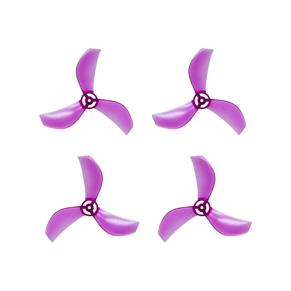 NewBeeDrone Drone Propellers Pink NewBeeDrone Azi (Tri Blade) Micro Propellers 31mm - 0.8mm Shaft (Set of 4)