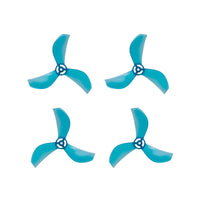 NewBeeDrone Drone Propellers Teal NewBeeDrone Azi (Tri Blade) Micro Propellers 31mm - 1.0mm Shaft (Set of 4)