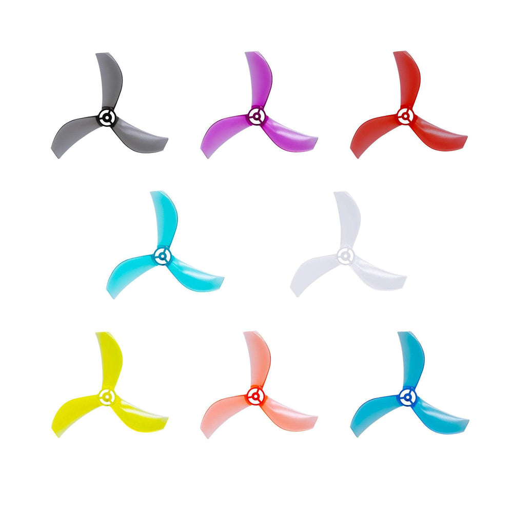 NewBeeDrone Drone Propellers NewBeeDrone Azi (Tri-Blade) Micro Propellers 40mm - 1.0mm Shaft (Set of 4)