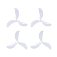 NewBeeDrone Drone Propellers Clear NewBeeDrone Azi (Tri-Blade) Micro Propellers 40mm - 1.5mm Shaft (Set of 4)